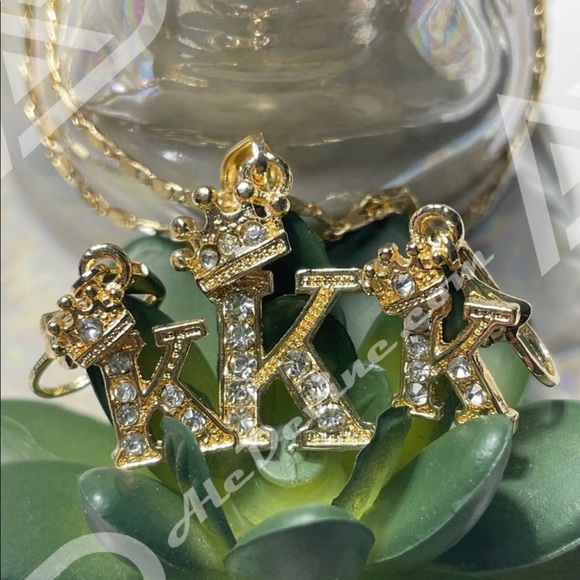 K Initial set (gold plated) - Picture 2 of 5